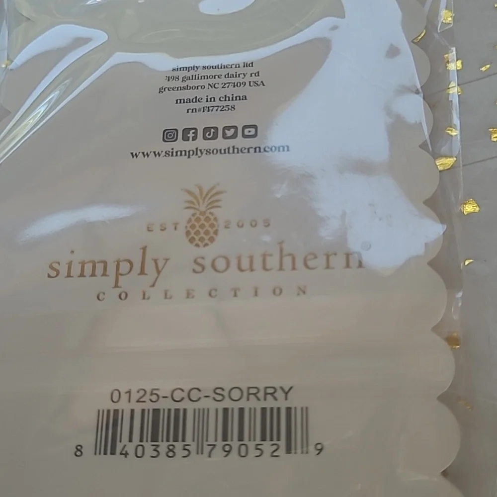 Simply Southern Light Blue Car Coasters Set
